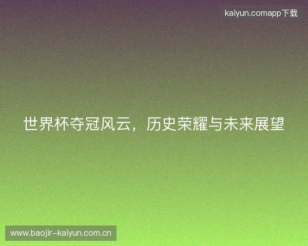 世界杯夺冠风云，历史荣耀与未来展望